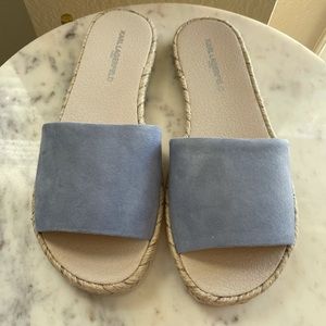Karl Lagerfeld Suede Slides Size 9